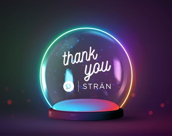 Stran Thank You Snow Globe