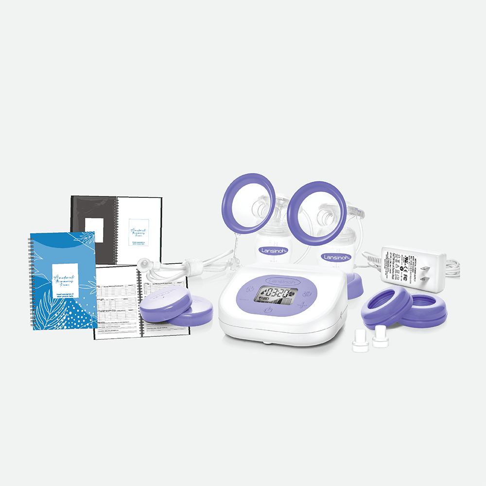 Various prenatal health care items with custom branding 