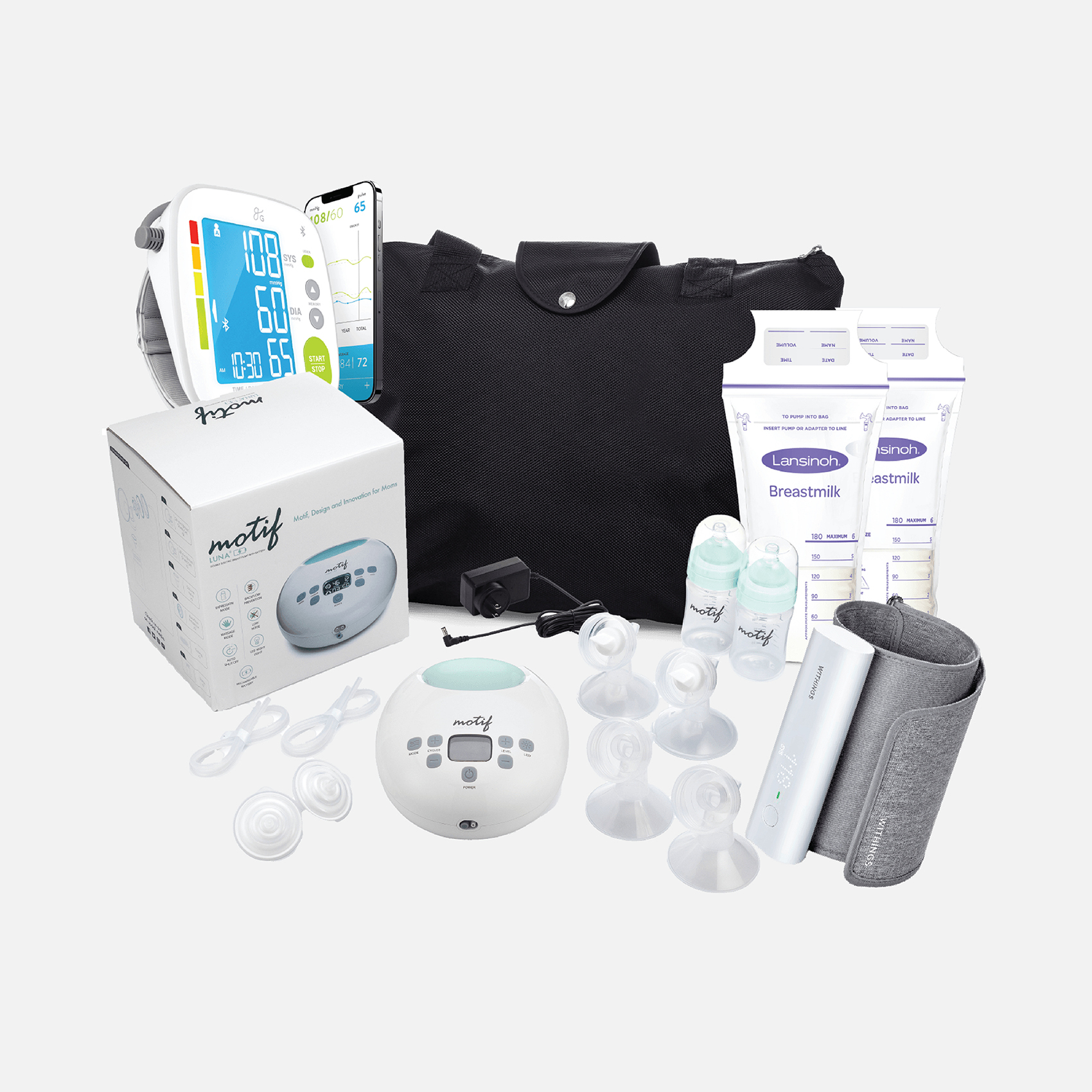 Various products that support prenatal health needs